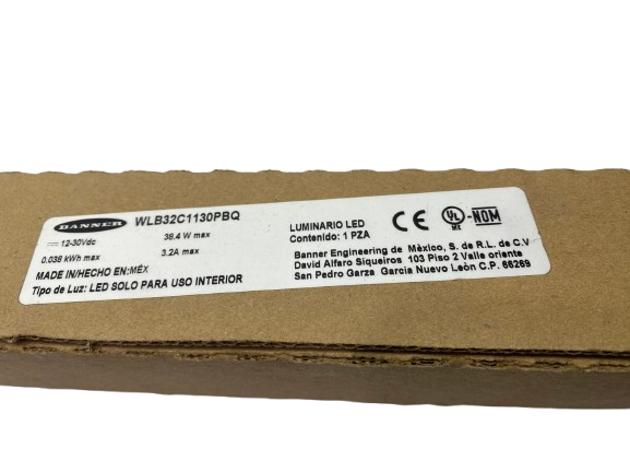 WLB32C1130PBQ | Banner LED Workstation Light Bar 1130mm Length 4-Pin M12 87484 - New – Open box - Maverick Industrial Sales