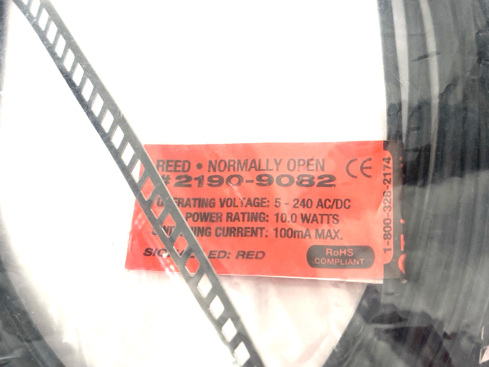 Tolomatic 2190-9082 Reed Switch, Normally Open, Signal LED 5-240VAC - Maverick Industrial Sales
