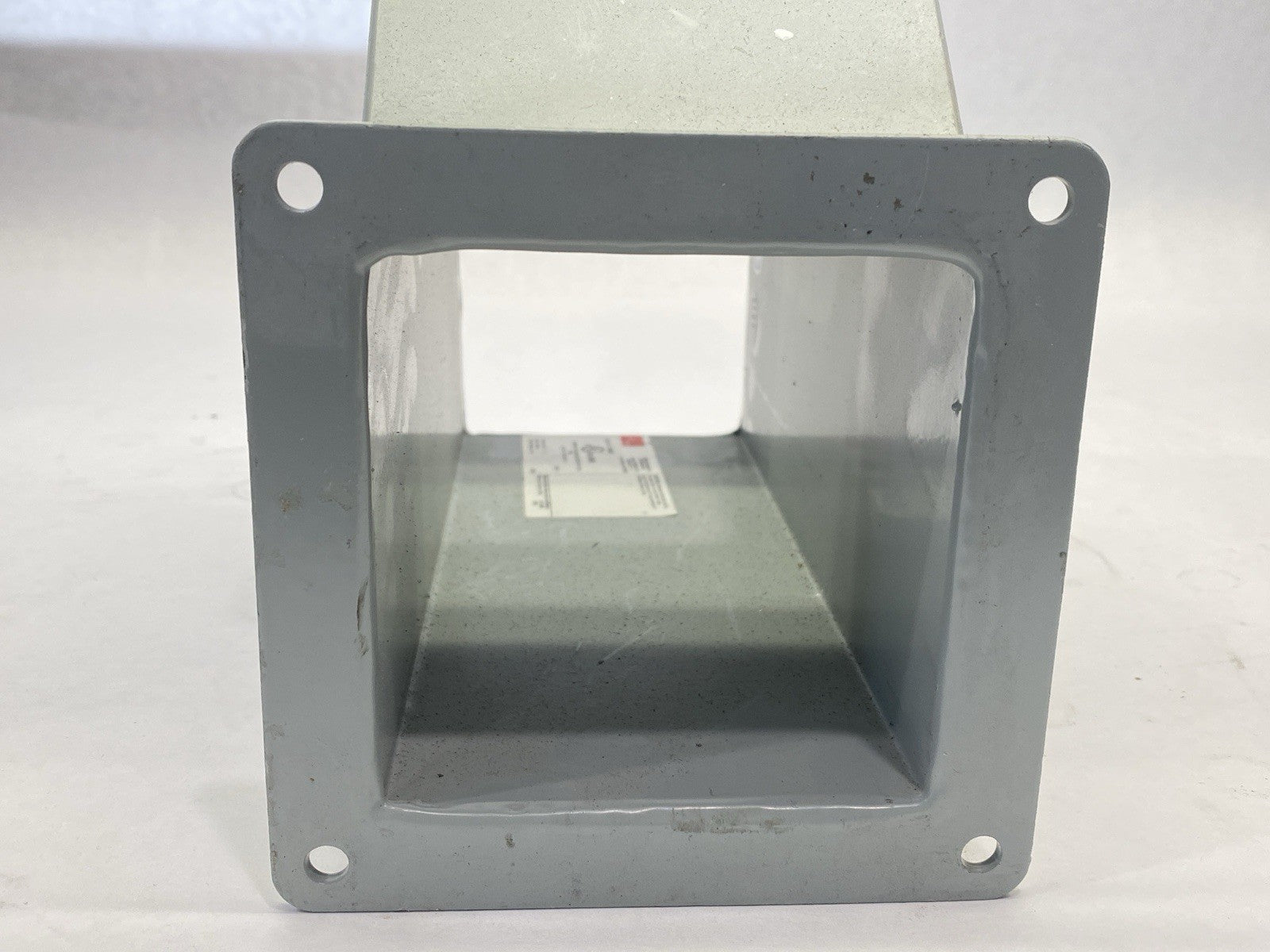 F44WT | Hoffman Wireway Tee Feed-Through 4" x 4" Gray Steel - Used - Maverick Industrial Sales