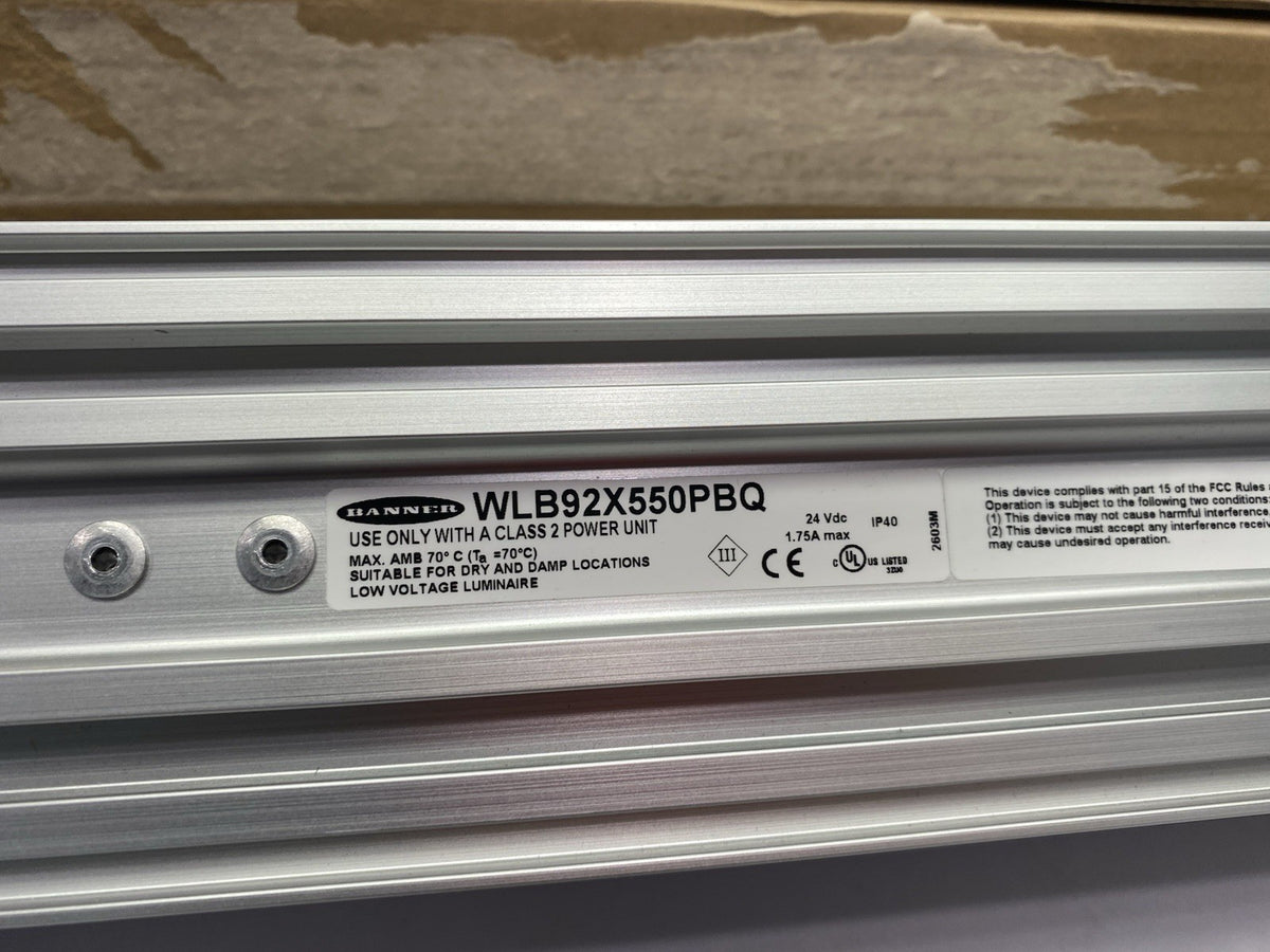 Banner WLB92X550PBQ Large Ultra-Bright LED Work Light Bar, Dimmable, 93279 - Maverick Industrial Sales
