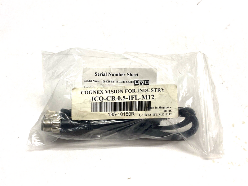 Cognex ICQ-CB-0.5-IFL-M12 Connection Cable - Maverick Industrial Sales