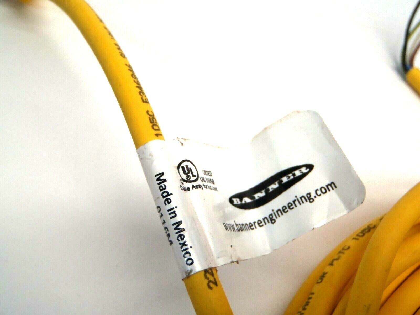 Banner MQDC-530 RA 32455 Micro Style Quick Disconnect Cable M12 Right Angle 30ft - Maverick Industrial Sales