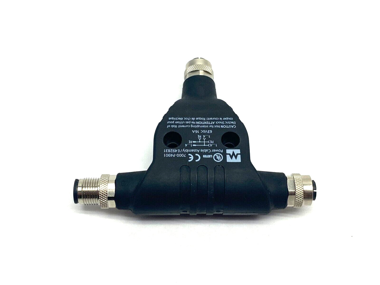 Murrelektronik 7000-P4901-0000000 T-Coupler M12 Axial M to F L-Coded - Maverick Industrial Sales