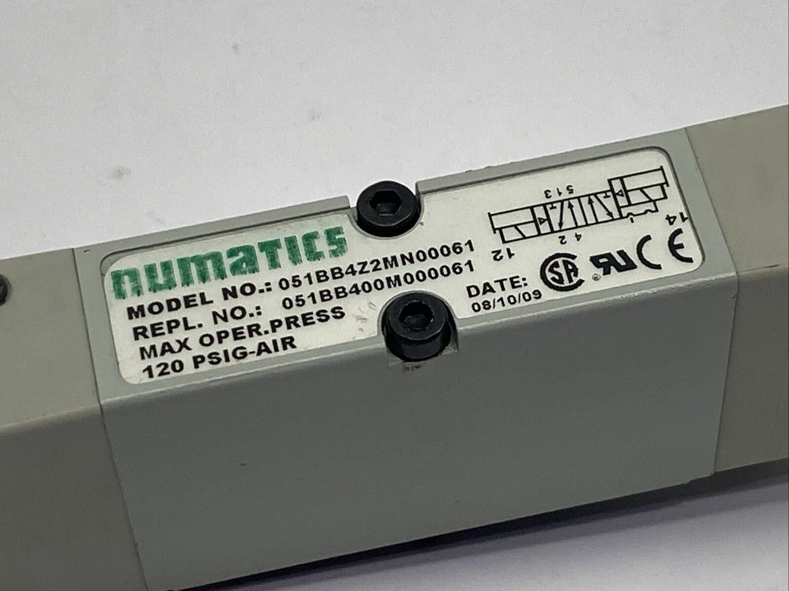 Numatics 051BB4Z2MN00061 Single Solenoid Valve 120 PSIG 24VDC - Maverick Industrial Sales