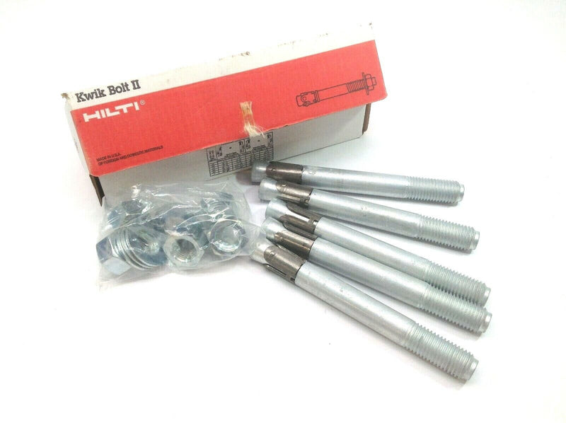 Hilti Kwik Bolt II 00045413 1" X 9" AISI 11K41 Anchor Bolt, 5pcs - Maverick Industrial Sales