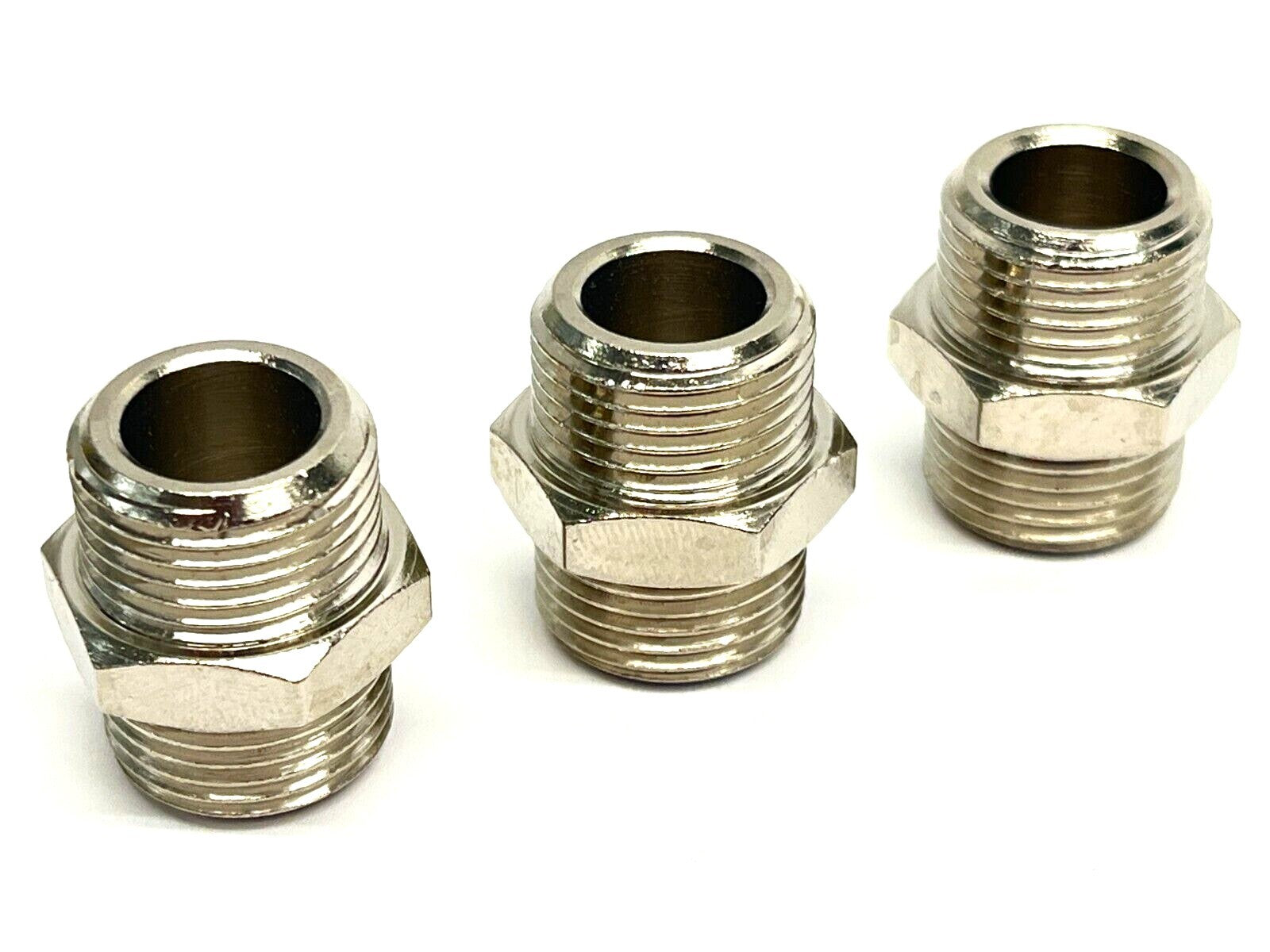 Legris 09010017 3/8in BSPP Male Straight Adaptor 3/8 BSPP x 3/8 BSPP LOT OF 3 - Maverick Industrial Sales