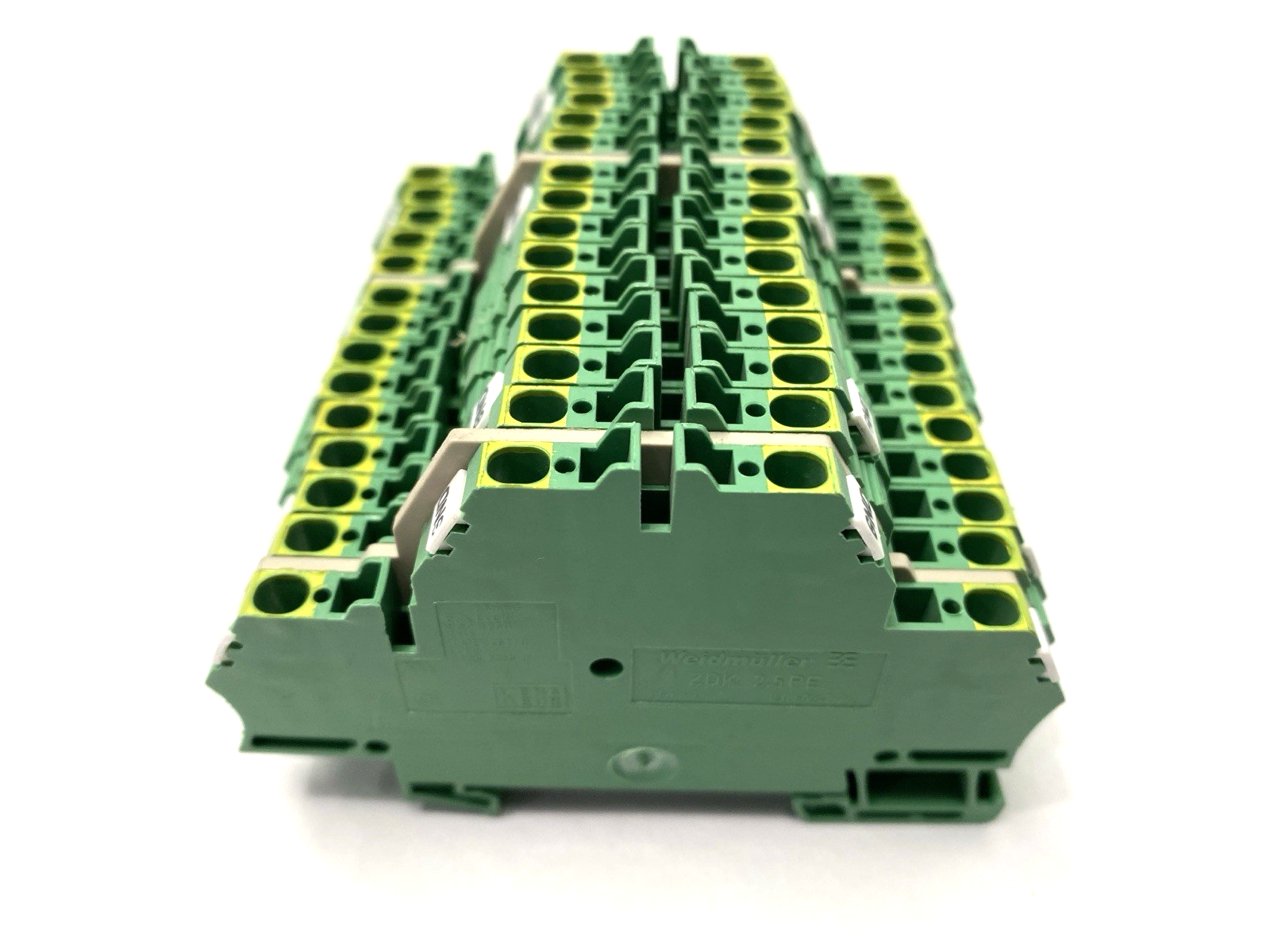 1690000000 | Weidmuller ZDK 2,5PE Double Level Terminal Block LOT OF 14 - Used - Maverick Industrial Sales