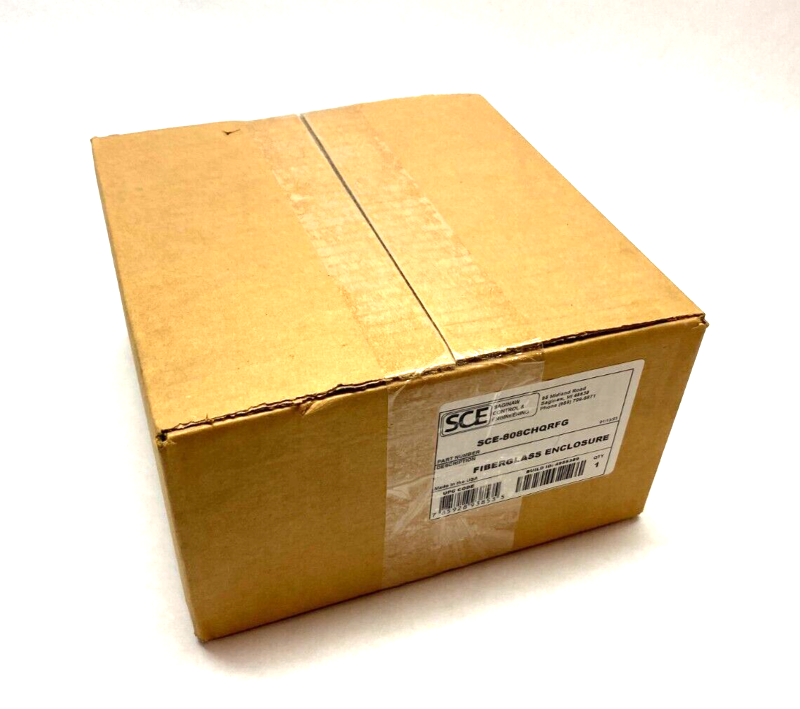 Saginaw Control & Engineering SCE-808CHQRFG Fiberglass Enclosure Wall-Mount - Maverick Industrial Sales