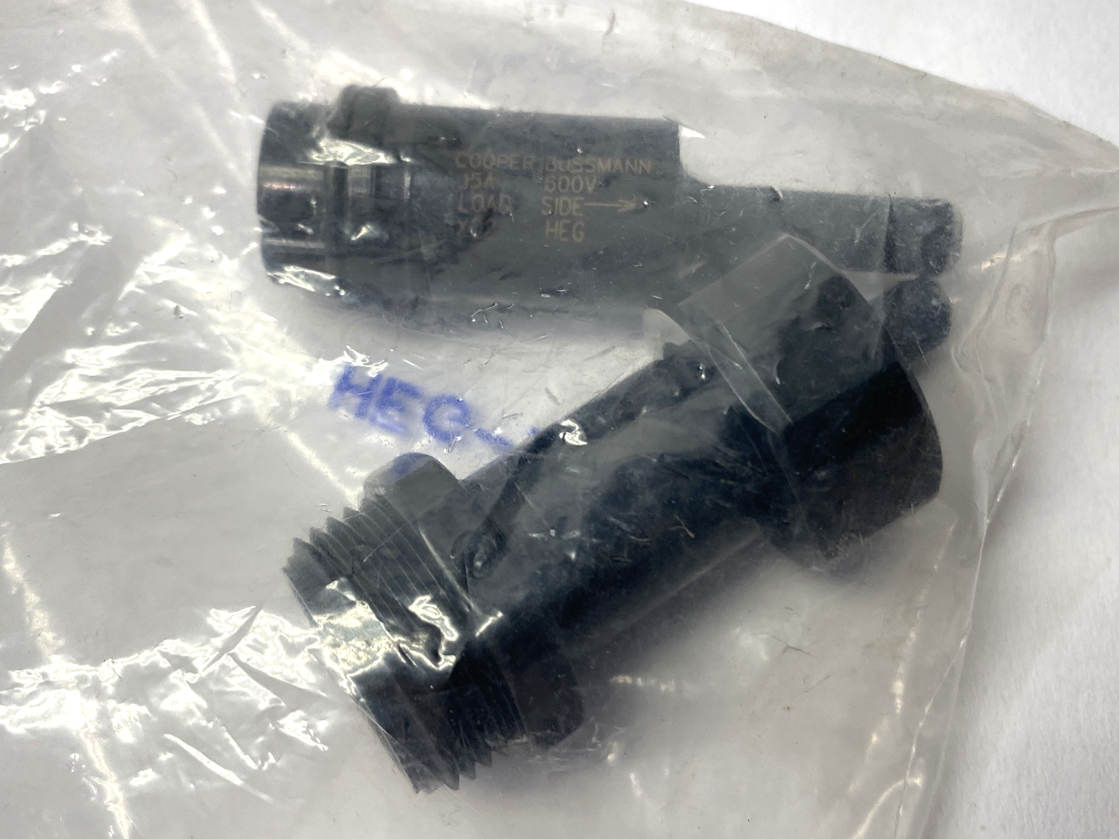 Cooper Bussmann HEG-AA Inline Fuse Holder 600V 15A - Maverick Industrial Sales