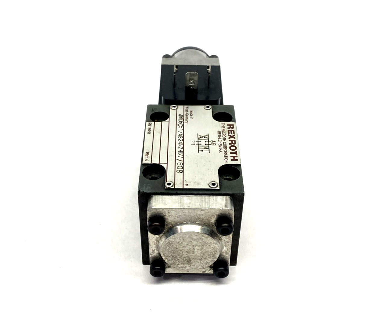 Bosch Rexroth 4WE6C51/AG24NZ45V/B08 Solenoid Directional Spool Valve - Maverick Industrial Sales