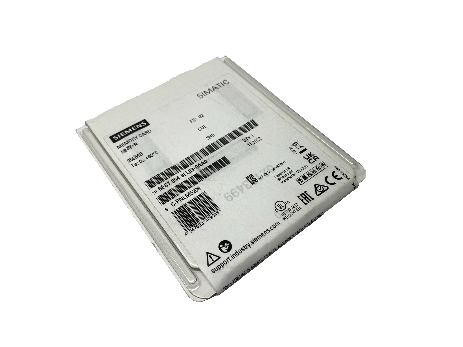 Siemens 6ES7954-8LL03-0AA0 SIMATIC S7 Memory Card 256MB - Maverick Industrial Sales