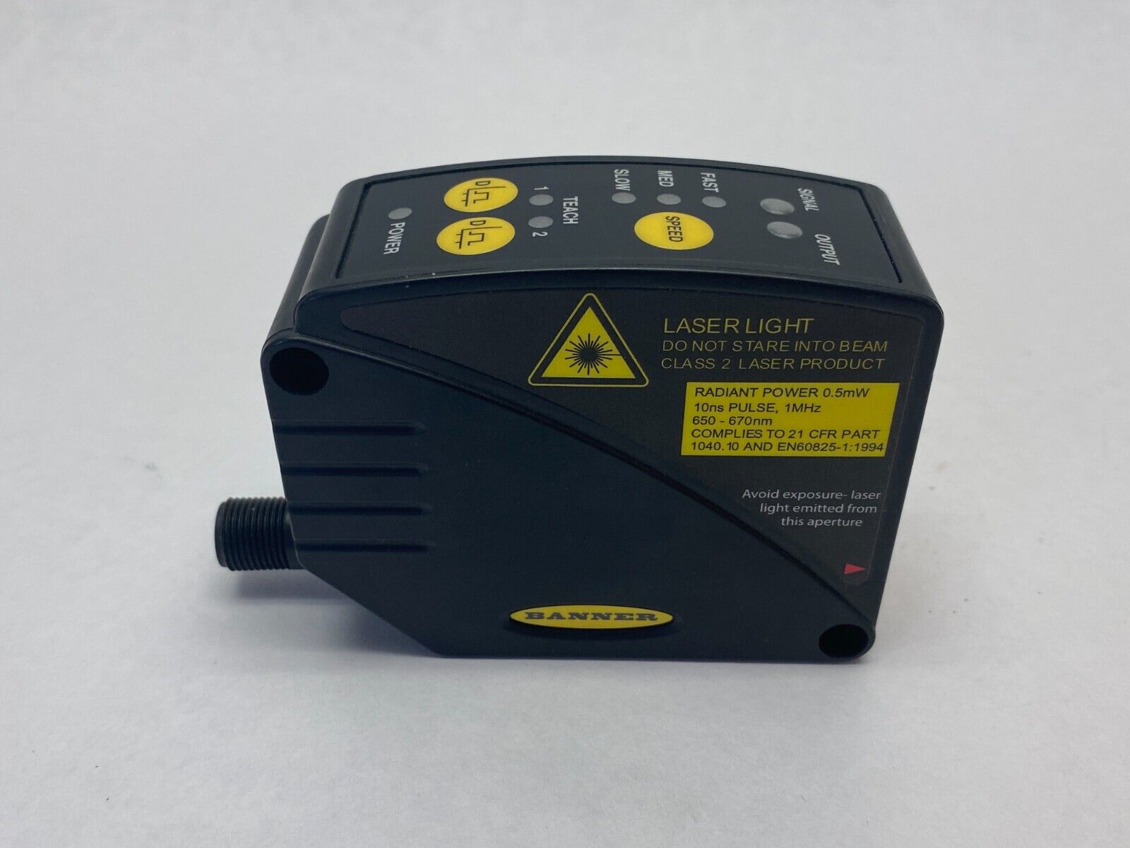 Banner LT3BDQ L-GAGE Laser Diffuse Time-Of-Flight Sensor 300mm to 5m 65516 - Maverick Industrial Sales