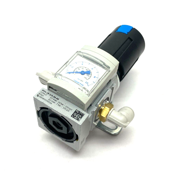 Festo MS4-LR-1/4-D6-AS Pressure Regulator G 1/4" 529417 w/ Bracket Mount - Maverick Industrial Sales