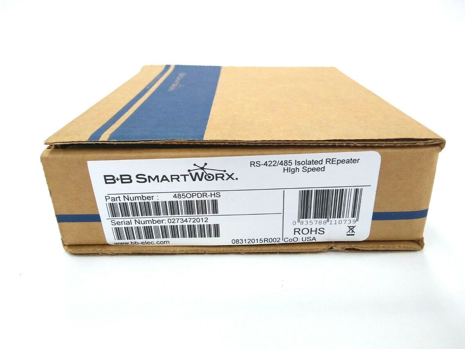 B+B SmartWorx 485OPDR-HS Advantech Isolated Repeater, High Speed B and B - Maverick Industrial Sales