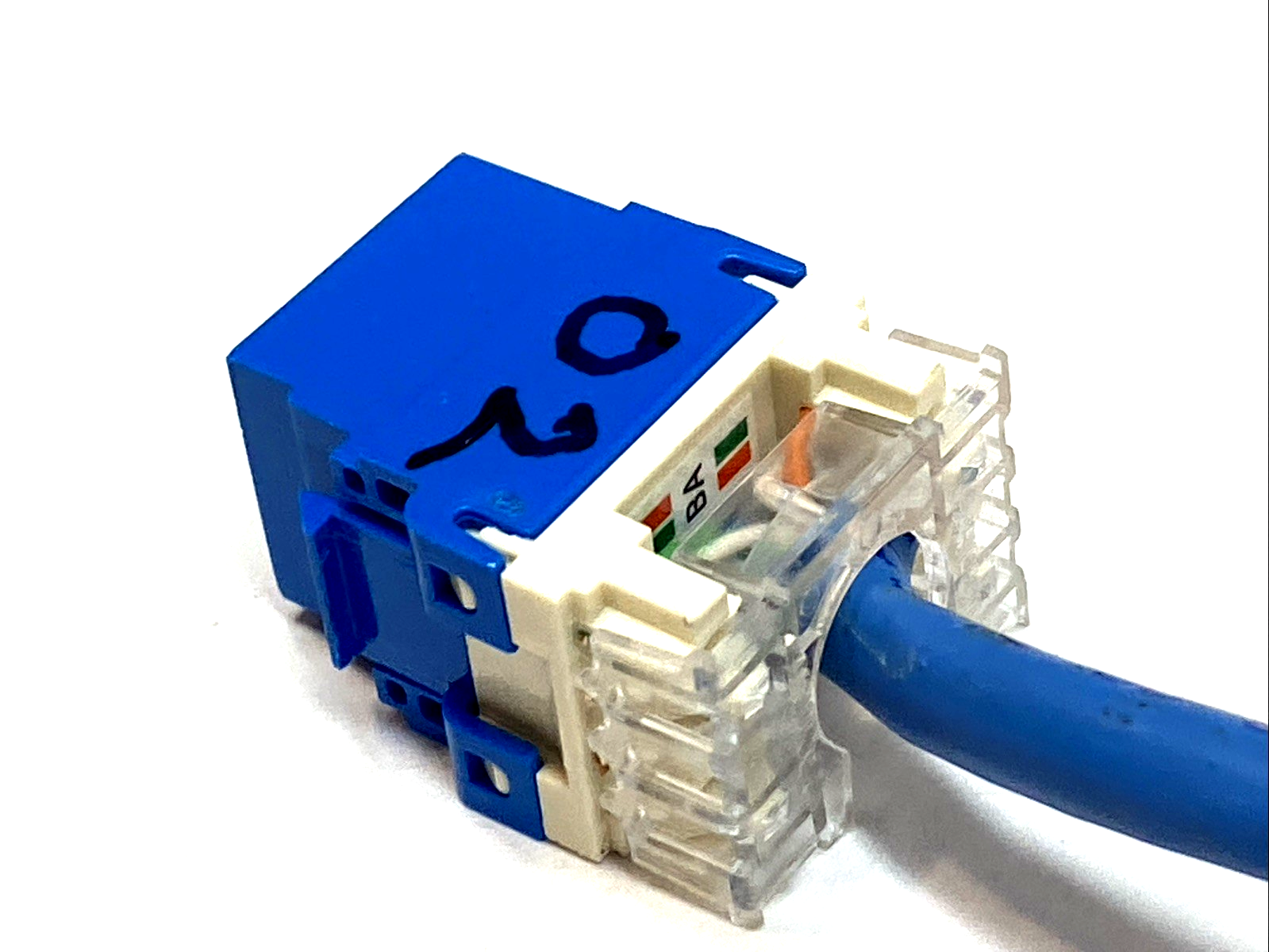Panduit NK688MBU NetKey Cat6 RJ45 Keystone Jack, UTP Blue LOT OF 2 - Maverick Industrial Sales