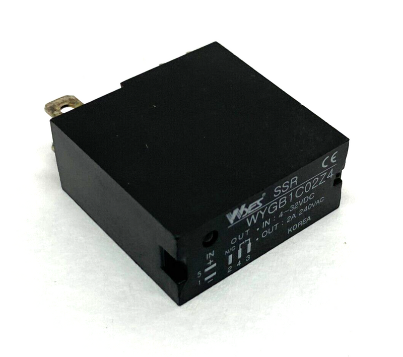 Wyes WYGB1C02Z4 SSR Solid State Relay 5-Pin 4~32VDC In 240VAC Out - Maverick Industrial Sales