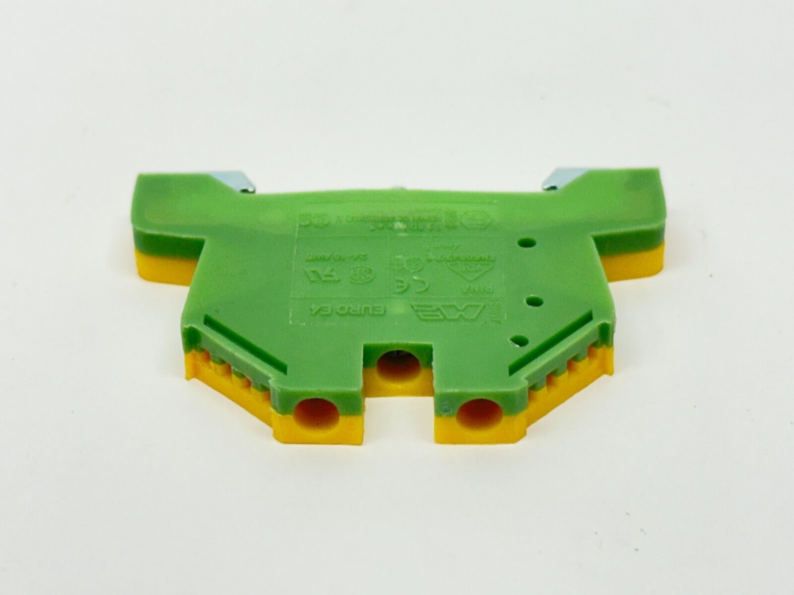 Morsettitalia EURO E4 Earth Terminal Block Green/Yellow 43454 LOT OF 10 - Maverick Industrial Sales