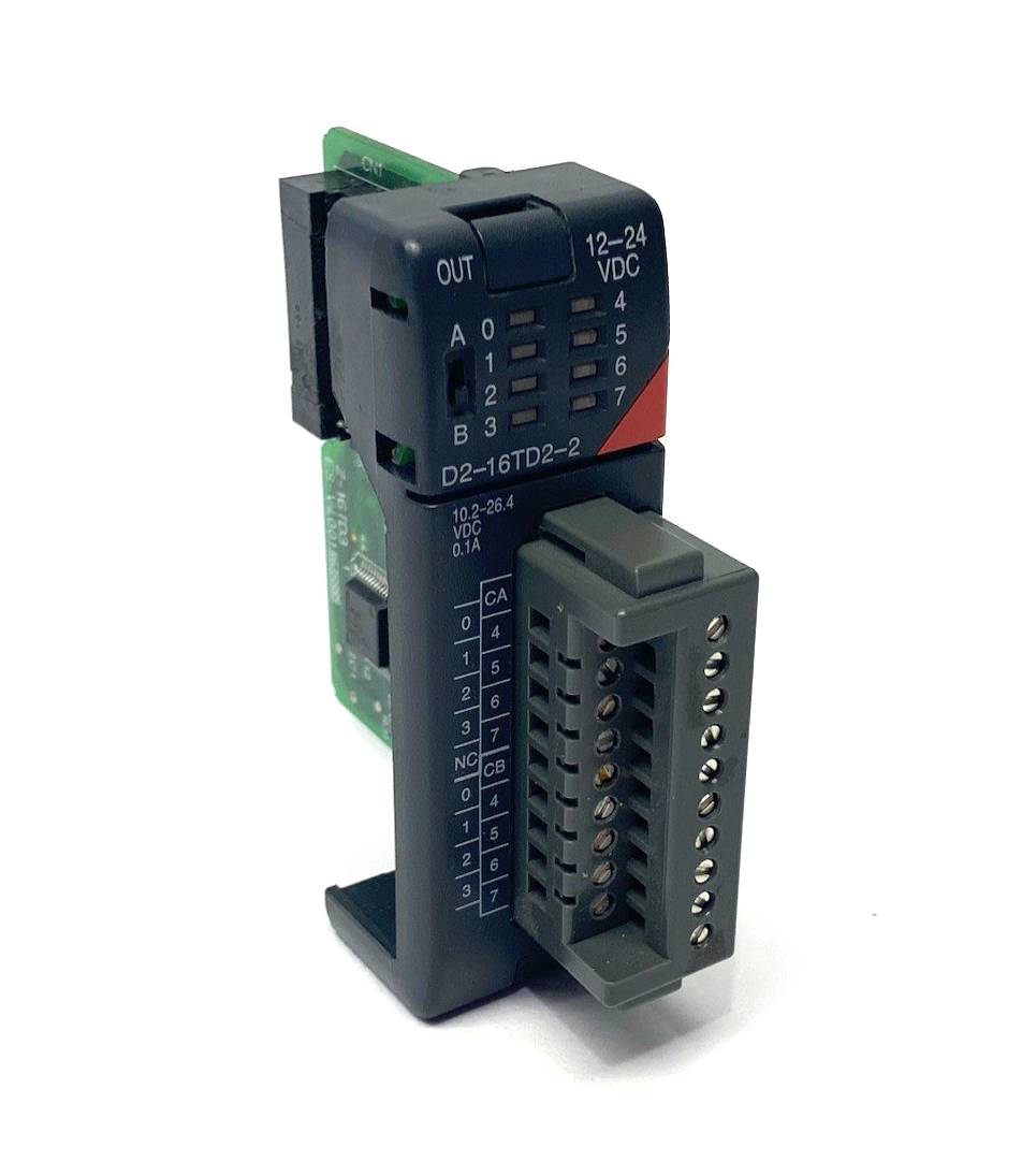 D2-16TD2-2 | Automation Direct DirectLOGIC DL205 Discrete Output Module, 16-point - Used - Maverick Industrial Sales