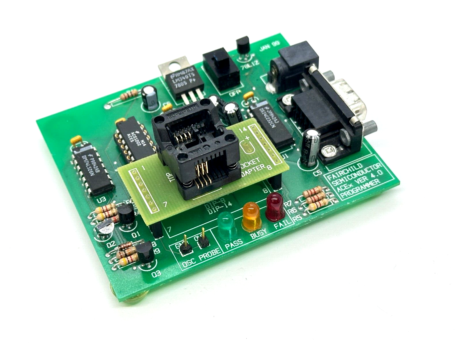 Fairchild Semiconductor ACEx Ver 4.0 Programmer w/ Socket Adapter OTS-16-08 - Used - Maverick Industrial Sales