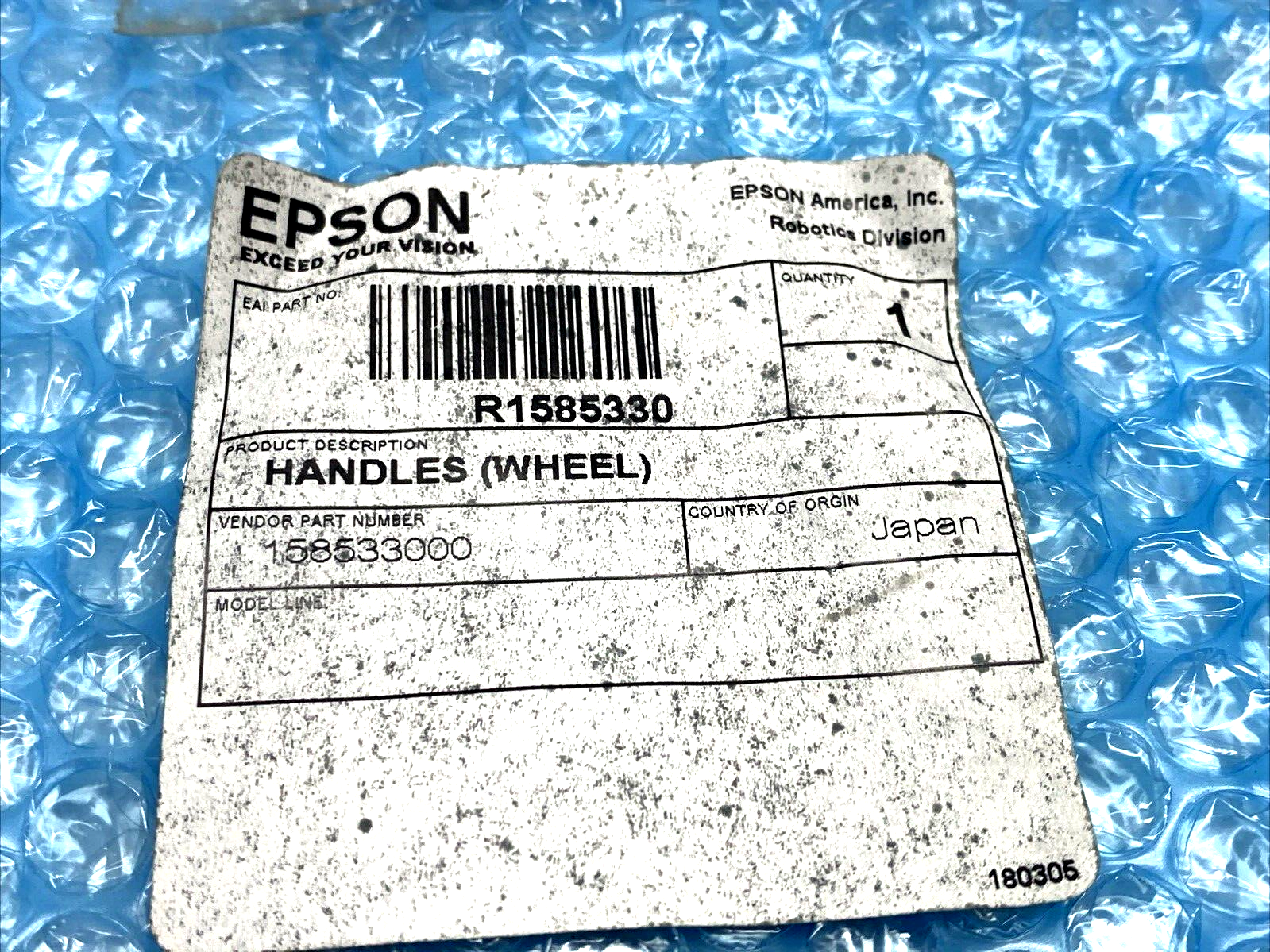 158533000, R1585330 | Seiko Epson 158533000 Handle (Wheel) R1585330 - New – Open box - Maverick Industrial Sales