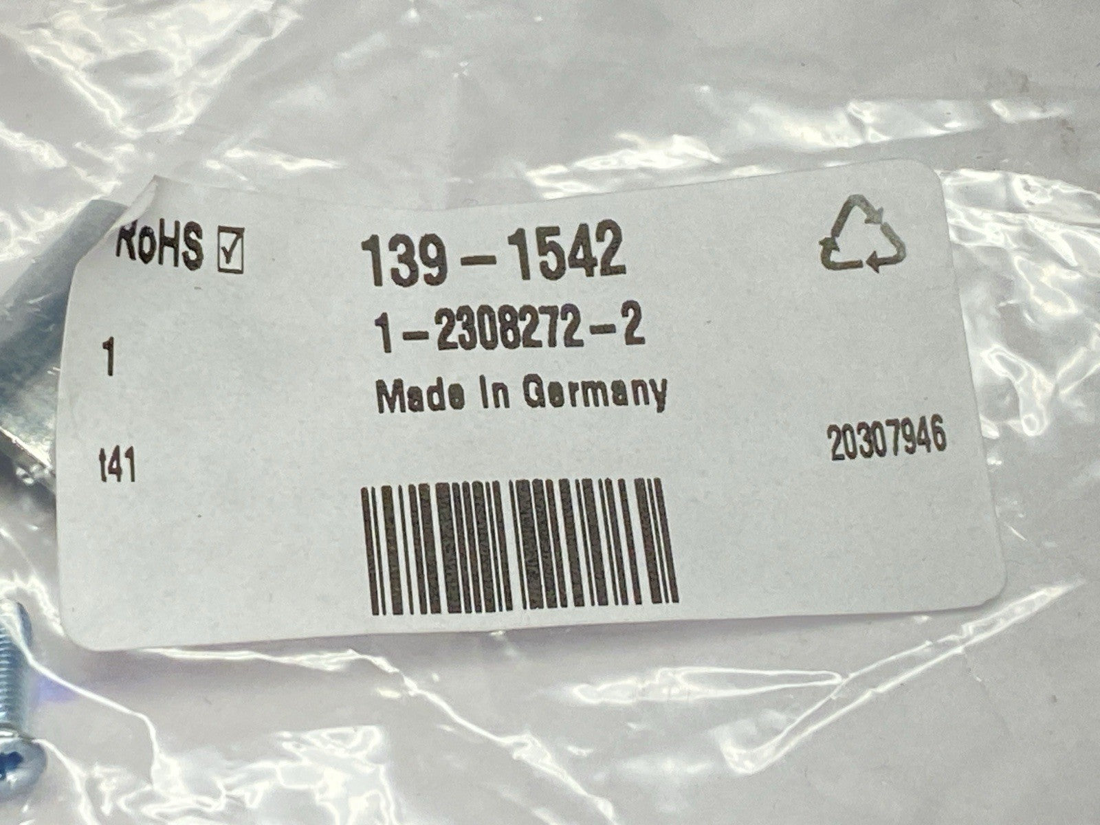 1-2308272-2 | TE-Connectivity Cable Clamp Kit Zinc Rail D-Sub Backshells LOT OF 2 - New - Maverick Industrial Sales