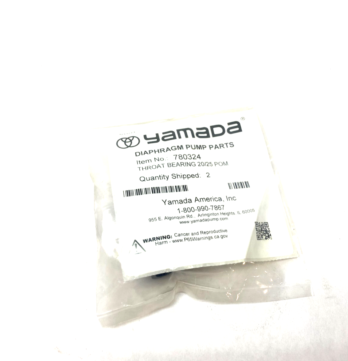 Yamada 780324 Throat Bearing 20/25 POM PKG OF 2 - Maverick Industrial Sales