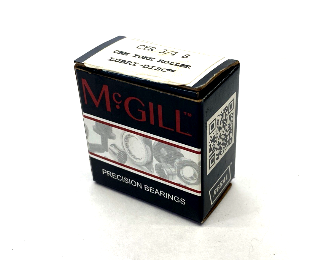 McGill CYR 3/4 S Lubri-Disc Cam Yoke Roller 3/4" Roller 1/4" Bore Dia 1/2" Width - Maverick Industrial Sales