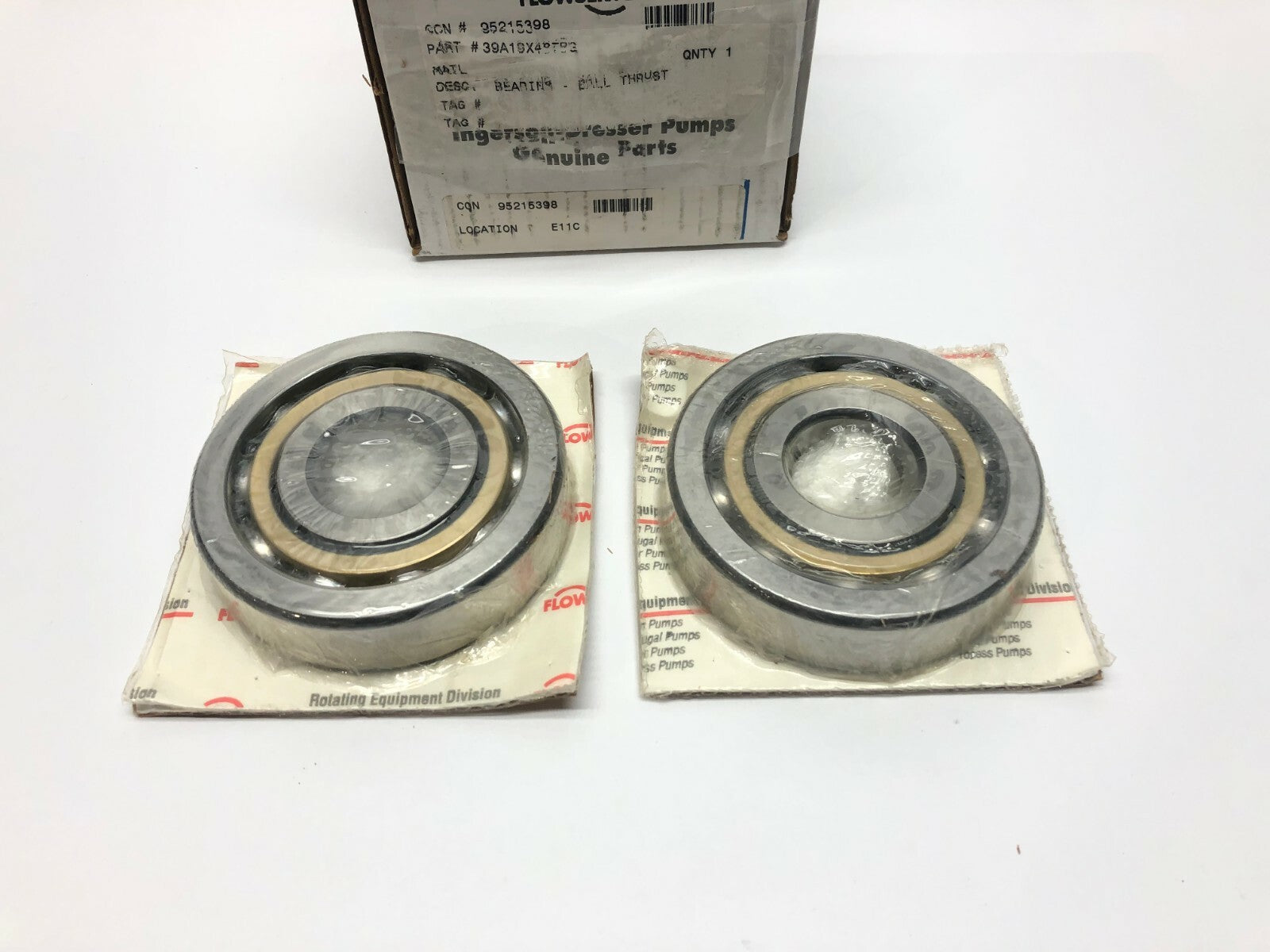 Flowserve 39A19X407BG Ball-Thrust Bearing Set 95215398 - New – Open box - Maverick Industrial Sales