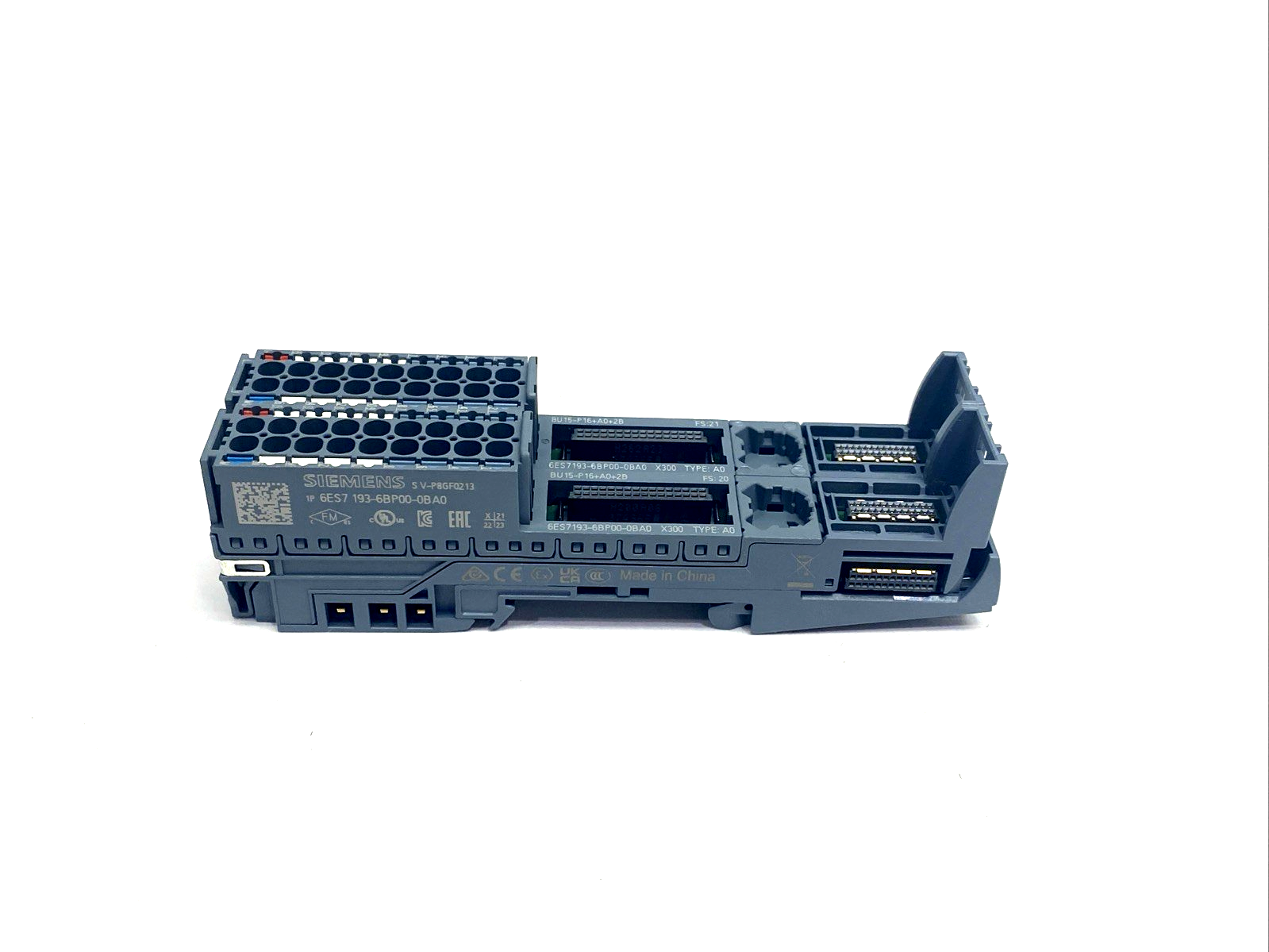 Siemens 6ES7193-6BP00-0BA0 BaseUnit BU15-P16+A0+2B, BU Type A0 LOT OF 2 - Maverick Industrial Sales