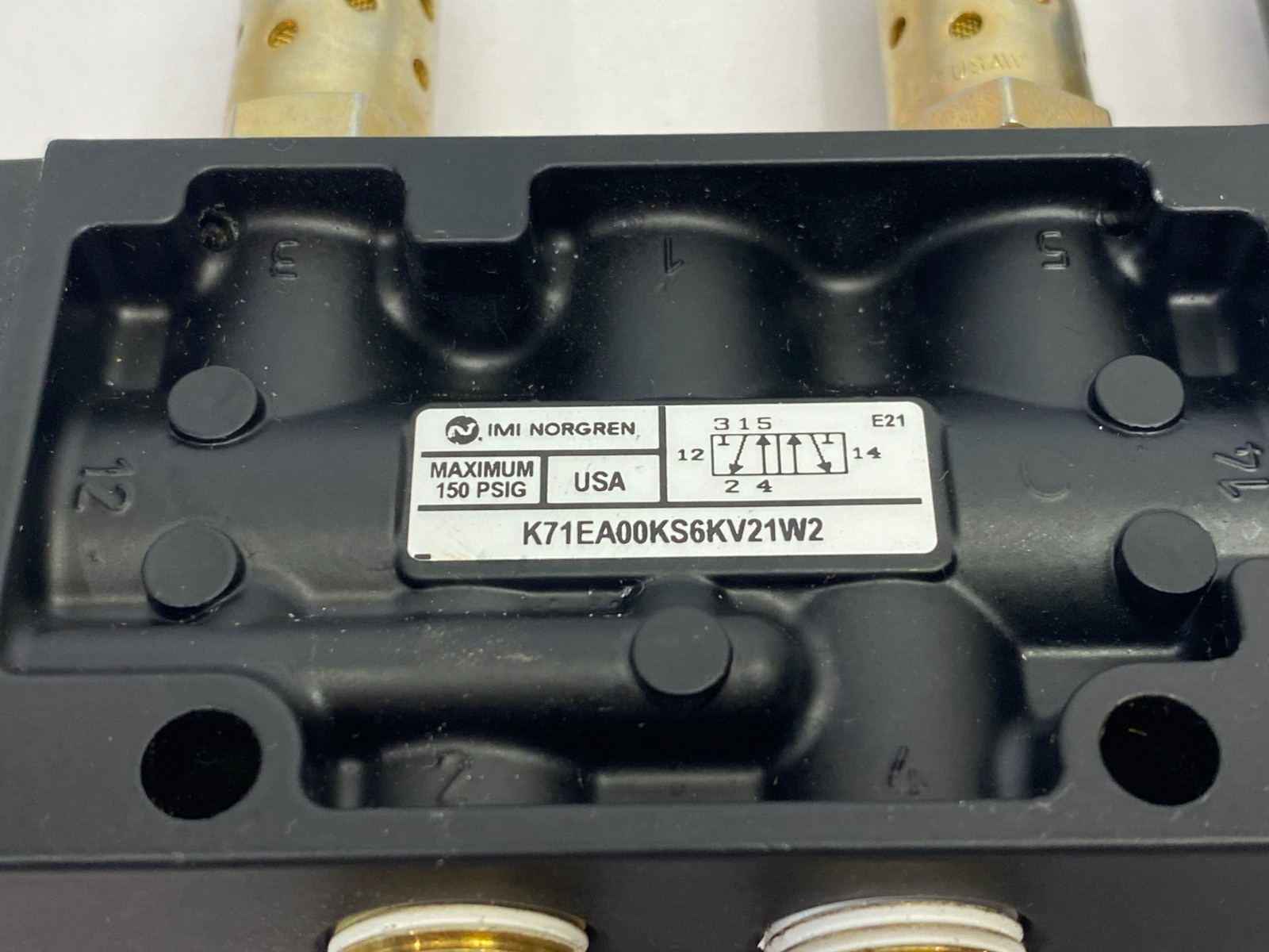 IMI Norgren K71EA00KS6KV21W2 Nugget 200 Series Spring Return Solenoid Valve 5/2 - Maverick Industrial Sales