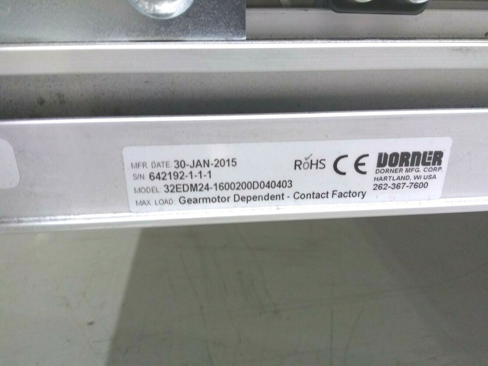 Dorner 32EDM24-1600200D040403 16 FT" Long X 24" Wide 3200 Series Conveyor - Maverick Industrial Sales