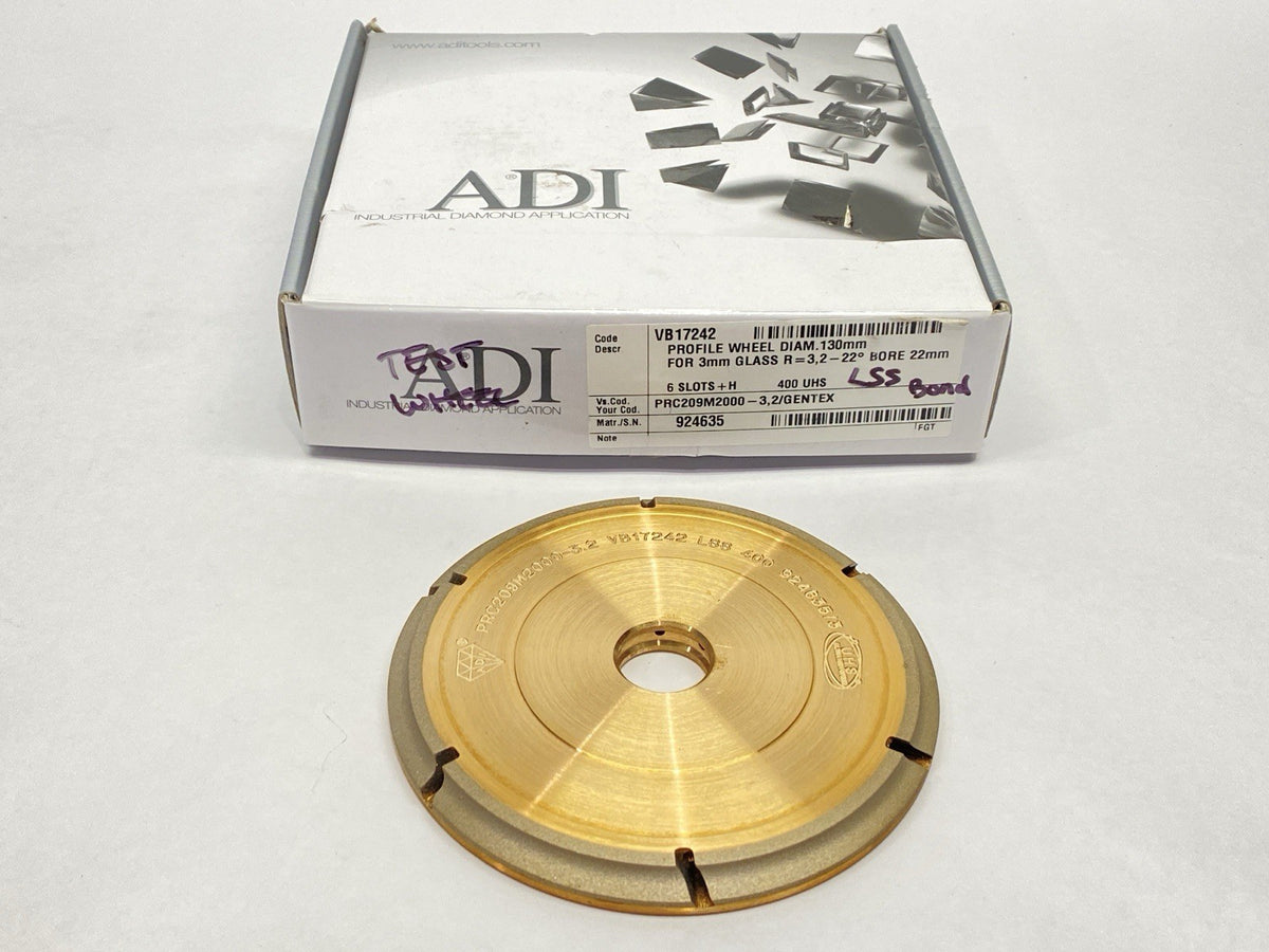 ADI VB17242 Ultra High Speed Diamond Bevel Cutting Wheel PRC209M2000-3,2 - Maverick Industrial Sales