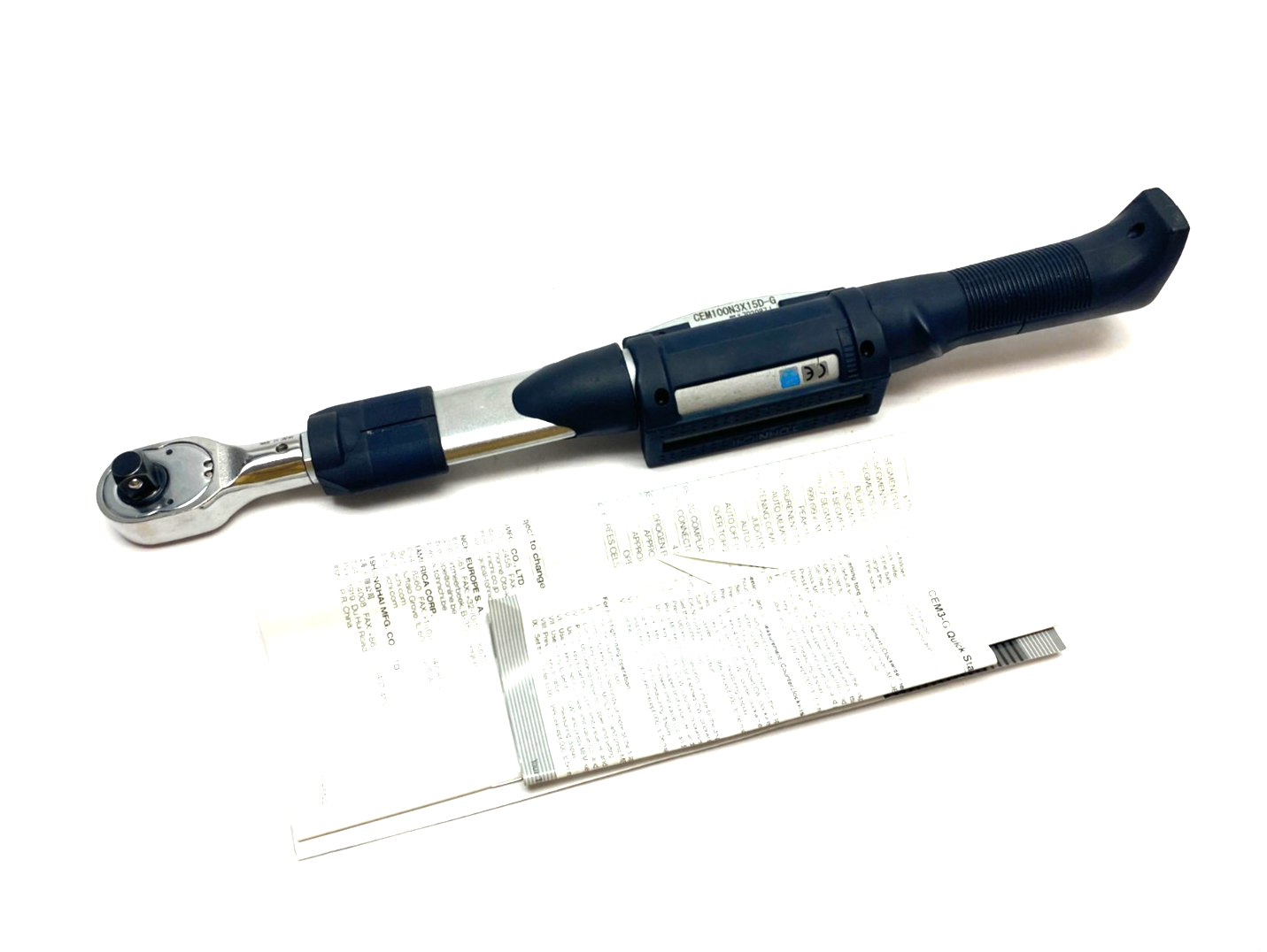 Tohnichi CEM100N3X15D-G DATA TORK Digital Torque Wrench 3/8" Drive - Maverick Industrial Sales