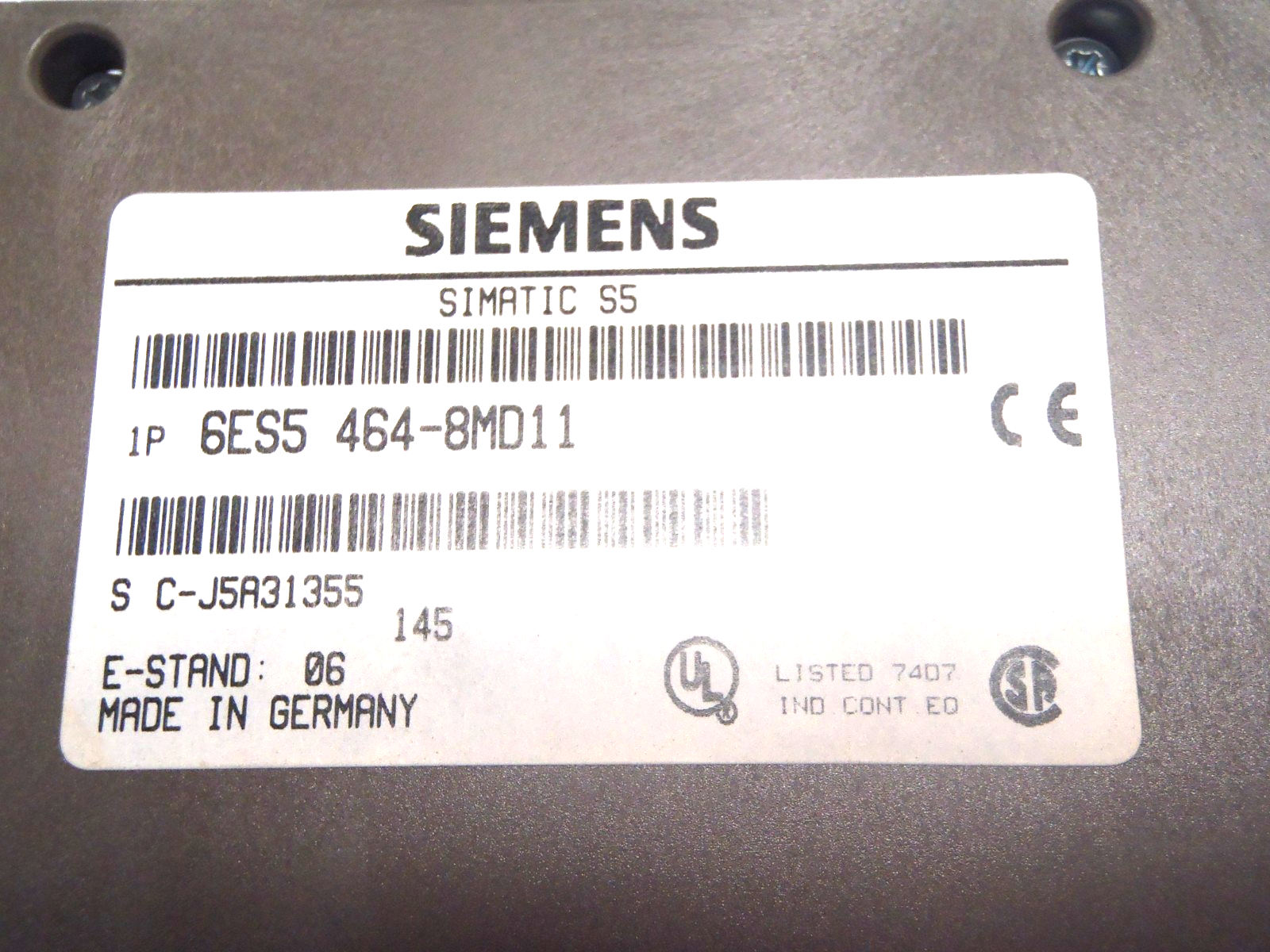 Siemens 6ES5 464-8MD11 SIMATIC S5 Analog Input Module, Isolated - Maverick Industrial Sales