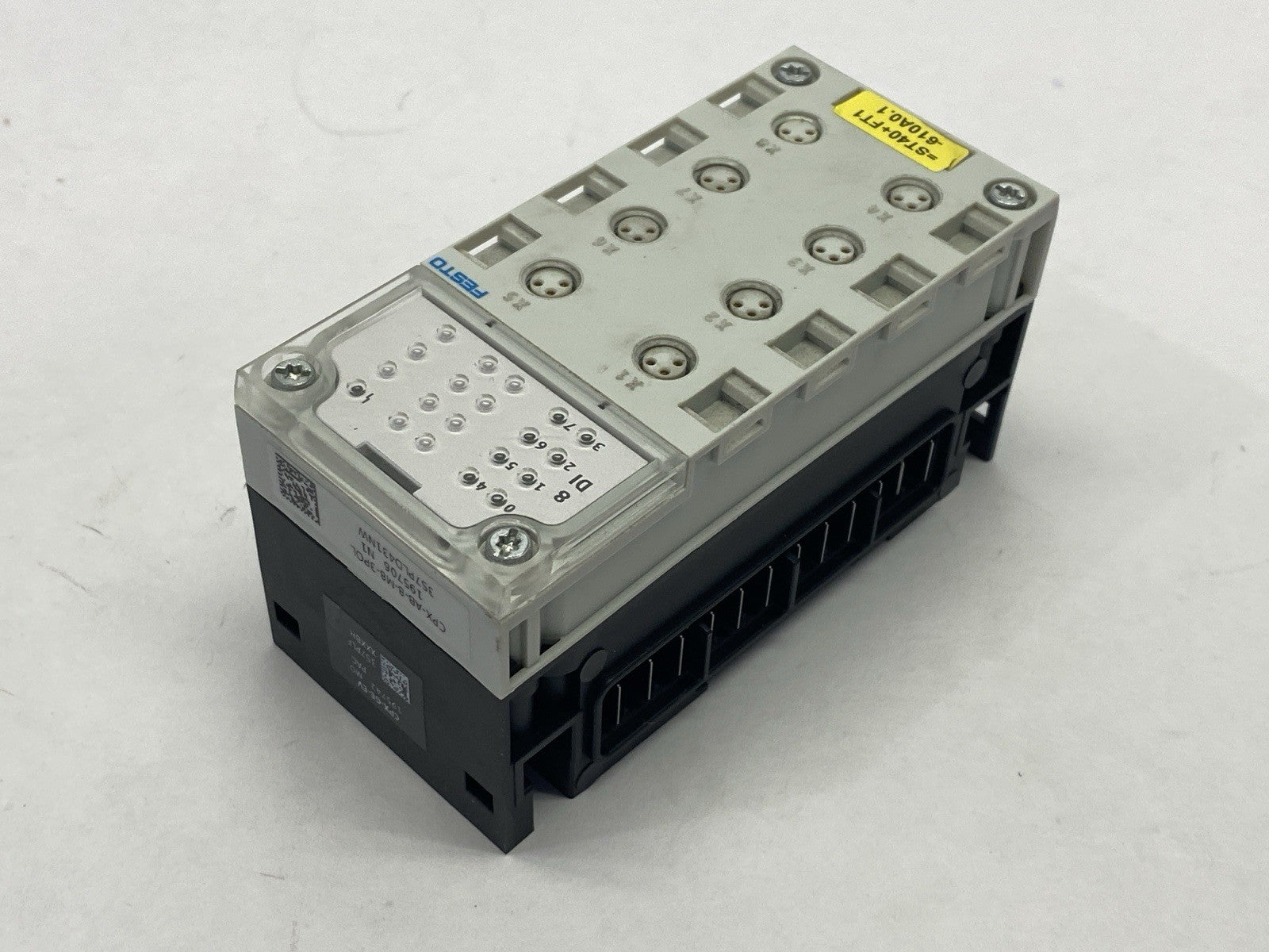 Festo CPX-AB-8-M8-3POL Manifold Block 195706 w/ CPX-GE-EV Interlinking Block - Maverick Industrial Sales