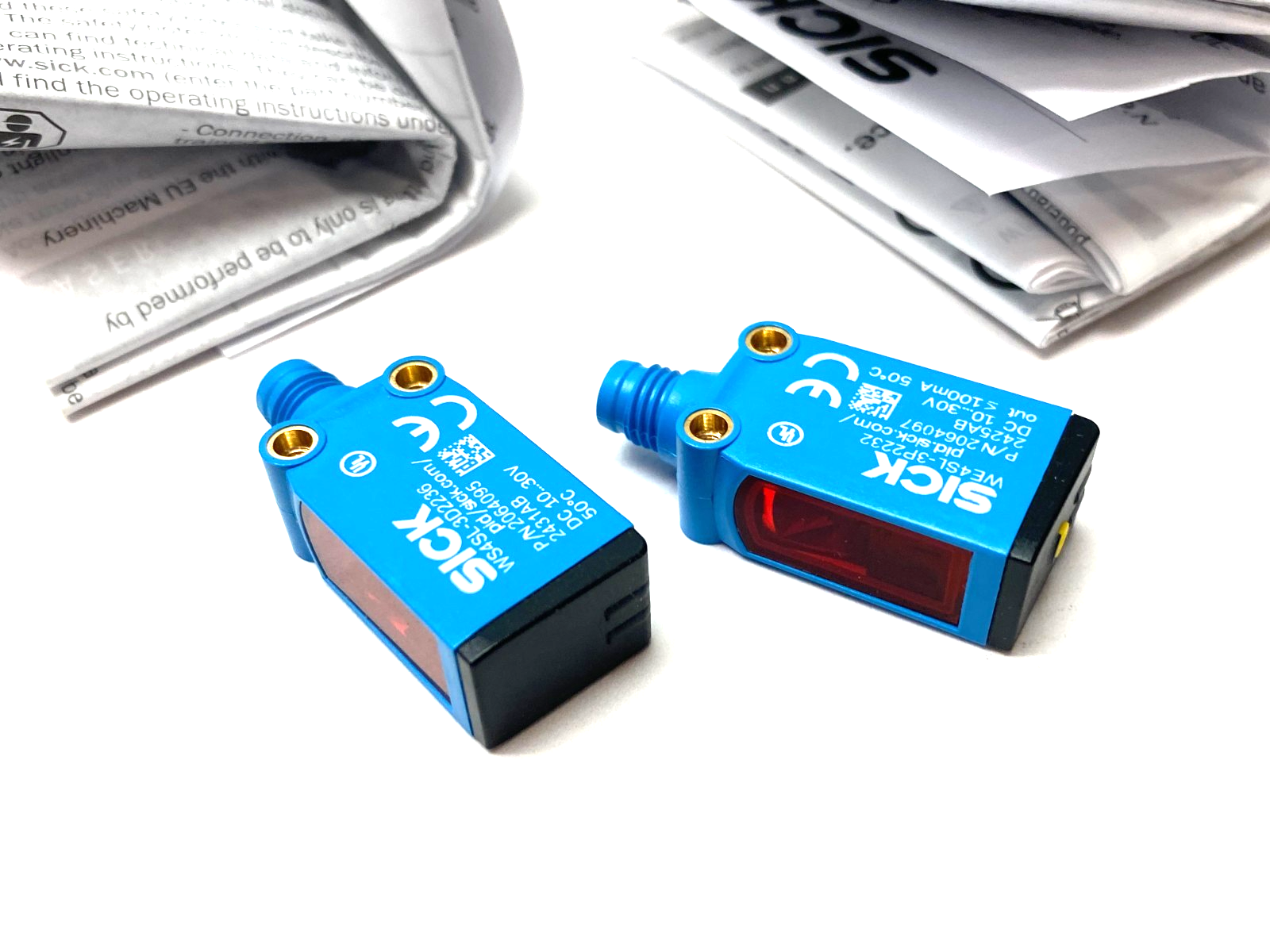 Sick WSE4SL-3P2237 Through-Beam Photoelectric Sensor Set Tra. & Rec. 1058249 - Maverick Industrial Sales