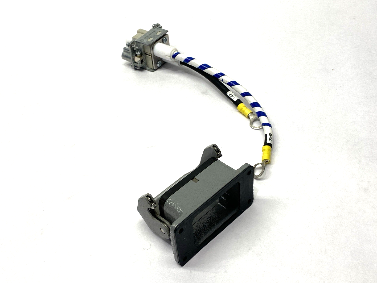 09140023123 | Harting Han HV Module w/ 09300060301 Bulkhead Mount Housing - Used - Maverick Industrial Sales