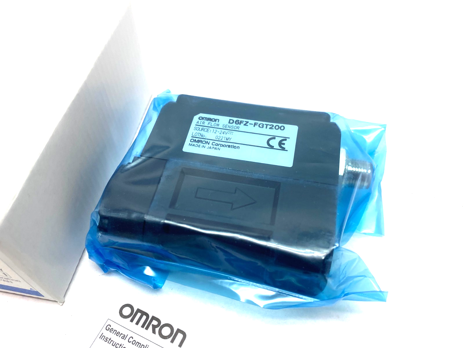 Omron D6FZ-FGT200 Air Flow Sensor, 11-Segment Digital Display, 12-24V - New - Maverick Industrial Sales