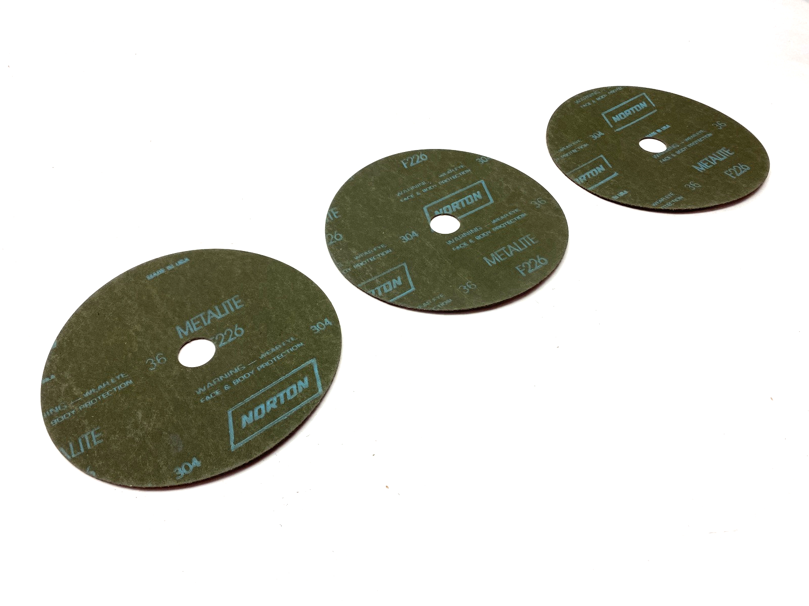 Norton F226 Metalite Abrasive Disks 7" x 7/8" LOT OF 3 - Maverick Industrial Sales