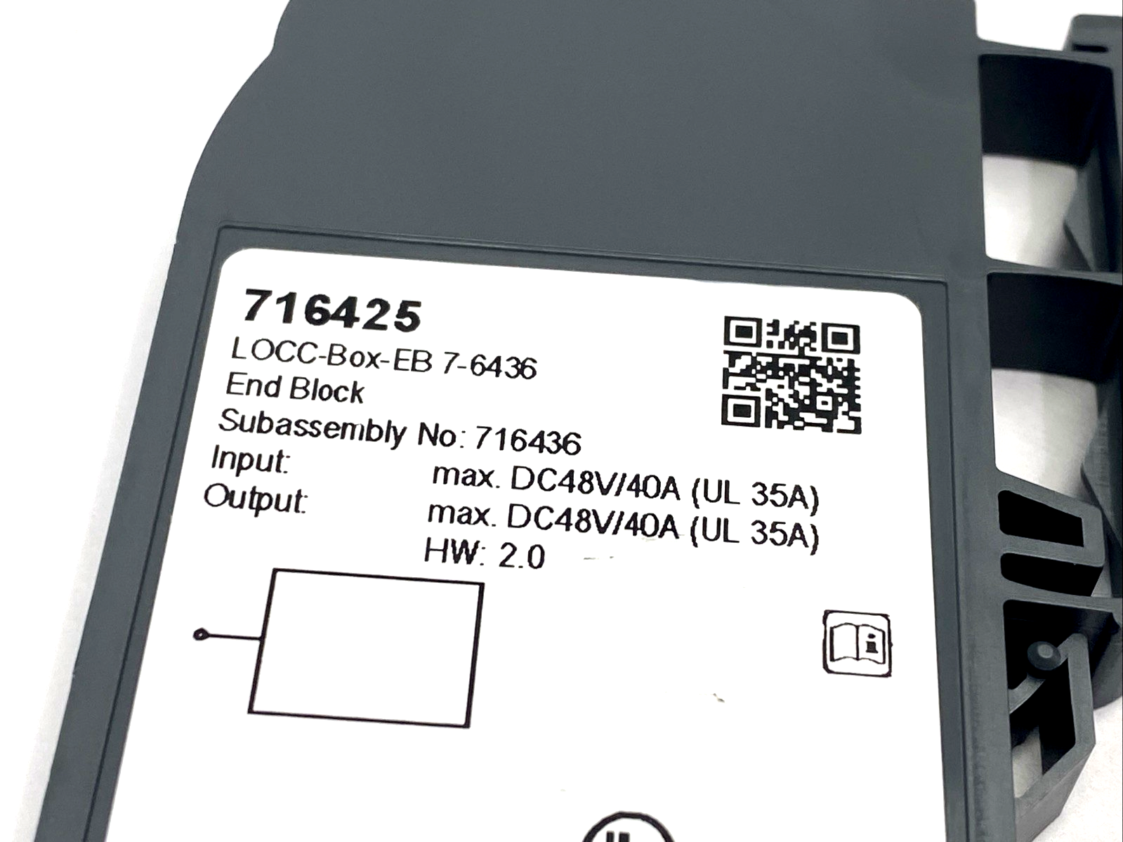 716425 | Lutze LOCC-Box-EKL 7-6435 Supply Terminal & LOCC-Box-EB 7-6536 End Block - New – Open box - Maverick Industrial Sales