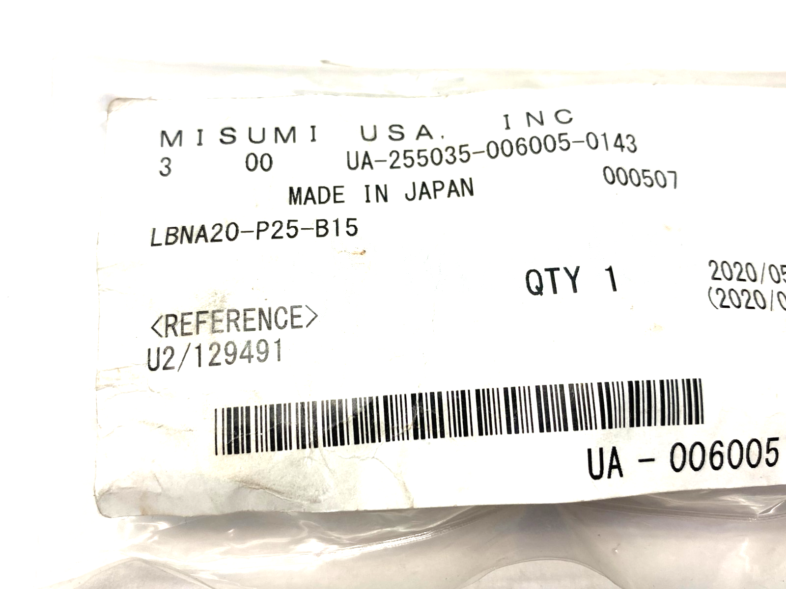 MiSUMi LBNA20-P25-B15 Tapered Tip Locating Pin Round/Diamond Head - Maverick Industrial Sales