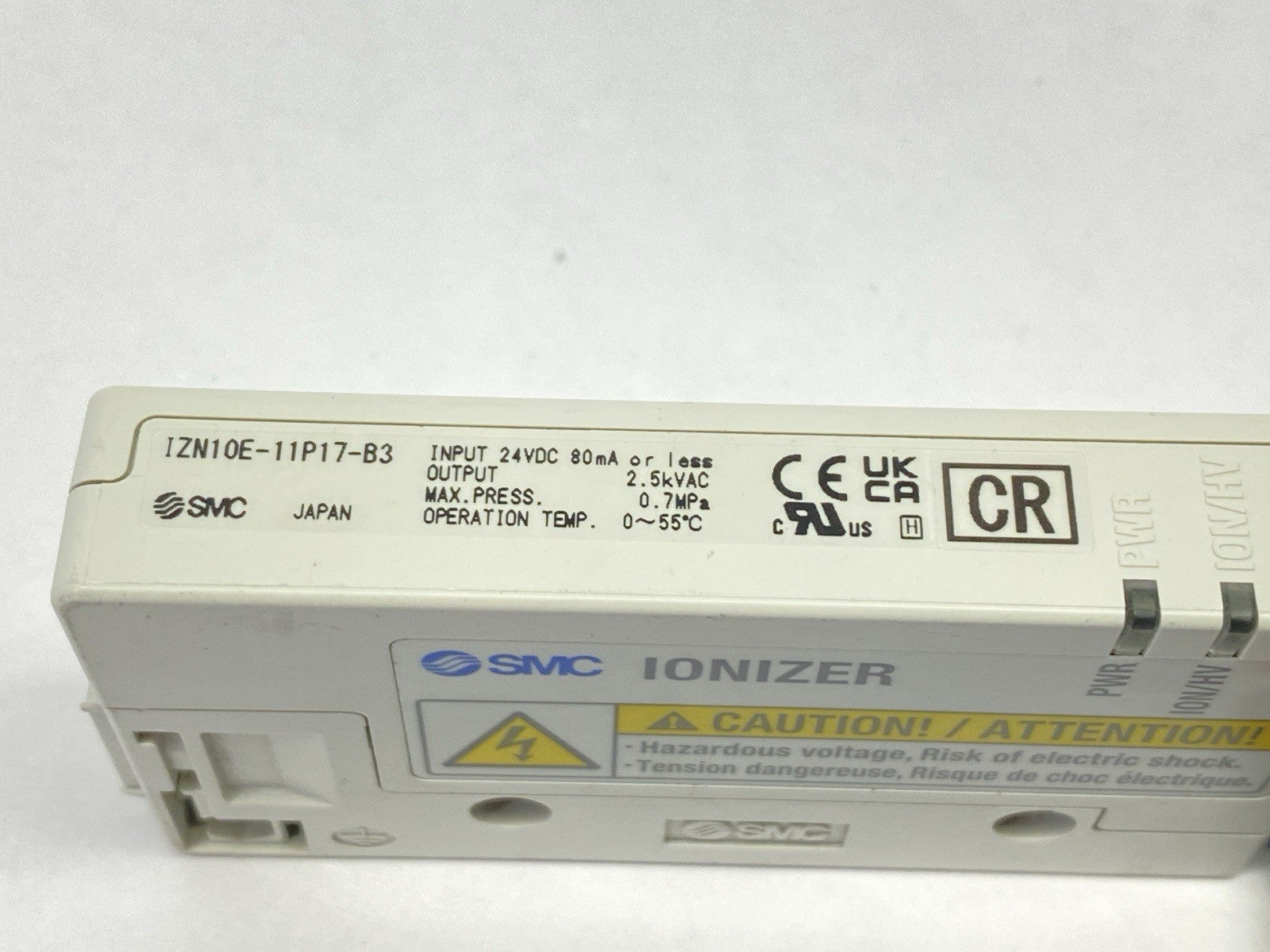 IZN10E-11P17-B3 | SMC Ionizer Nozzle Type - Used - Maverick Industrial Sales