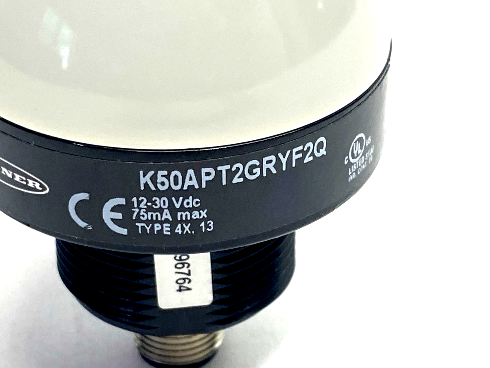 K50APT2GRYF2Q | Banner EZ-LIGHT 3 Color Illuminated Touch Button 96764 NO NUT - New – Open box - Maverick Industrial Sales