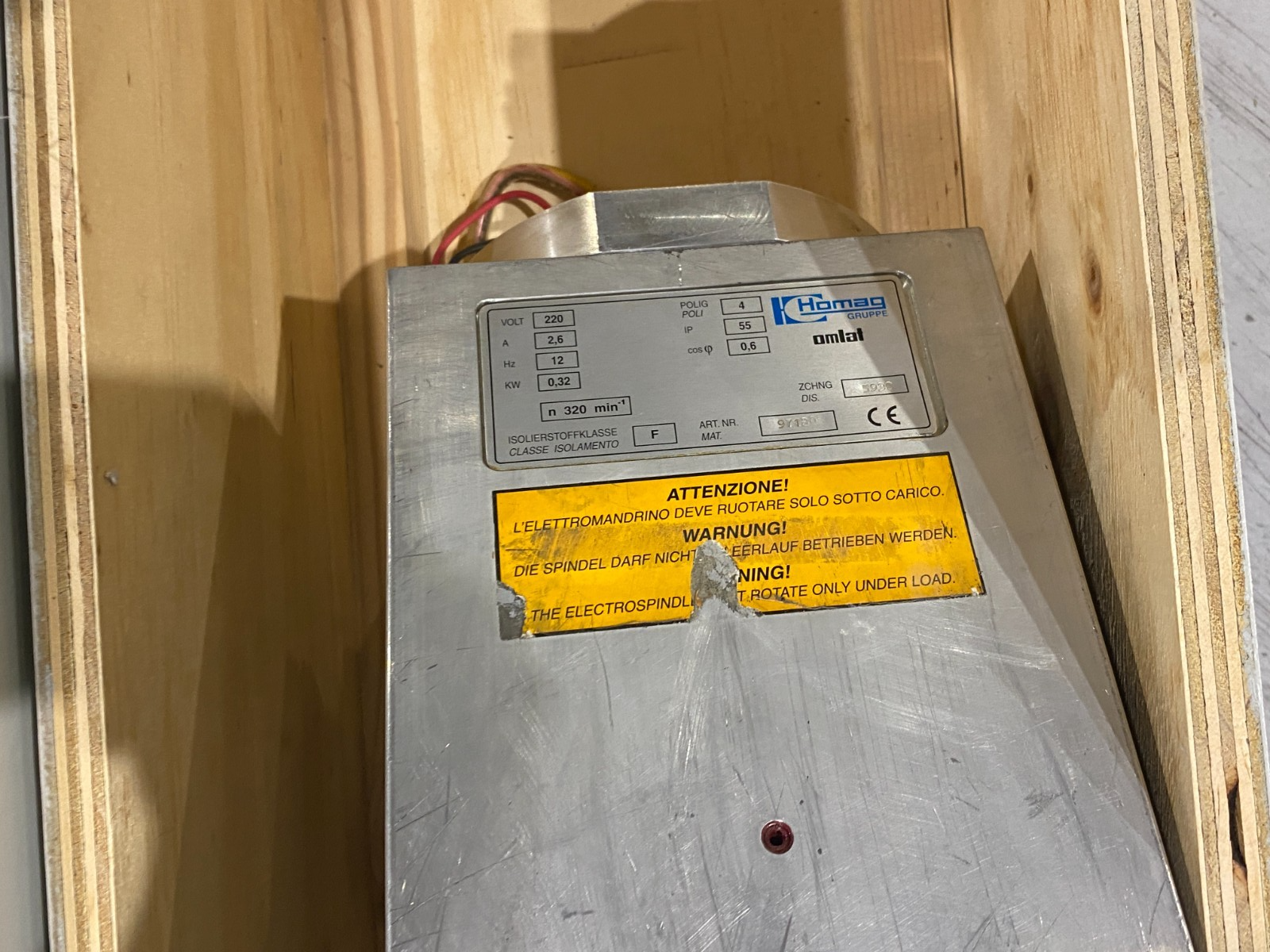 Homag 971803 Banding Head 220V 2,6A IP55 - Used - Maverick Industrial Sales