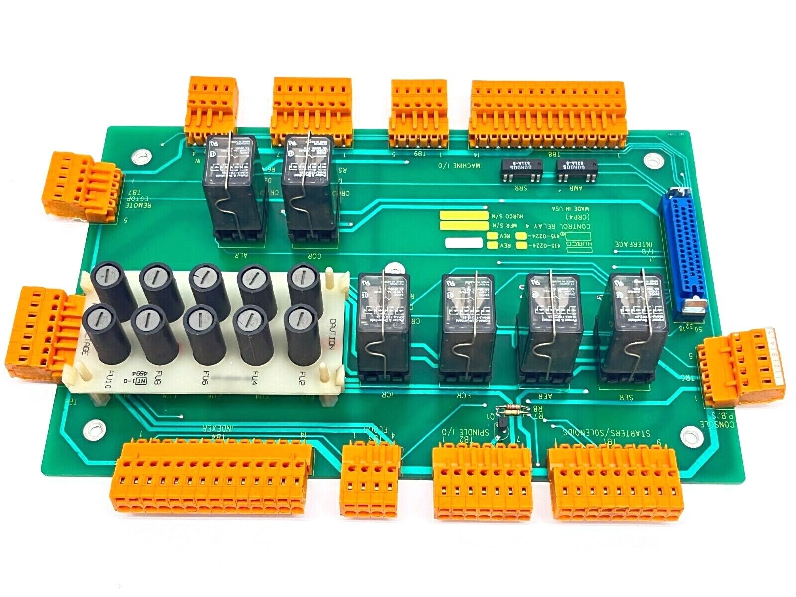 Hurco 415-0224- Control Relay 4 Card Circuit Board for CNC Mill 2CMP 9450 - Maverick Industrial Sales