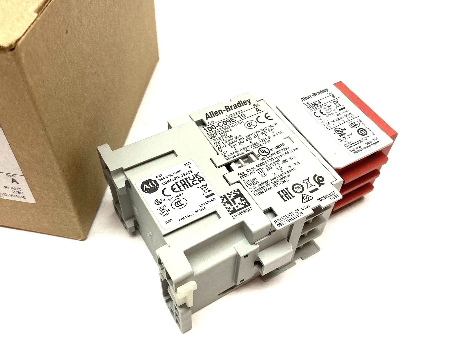 100S-C09EJ14BC | Allen Bradley Ser. A Safety Contactor 3 NO Main, 1 NO/4 NC Aux - New Other - Maverick Industrial Sales