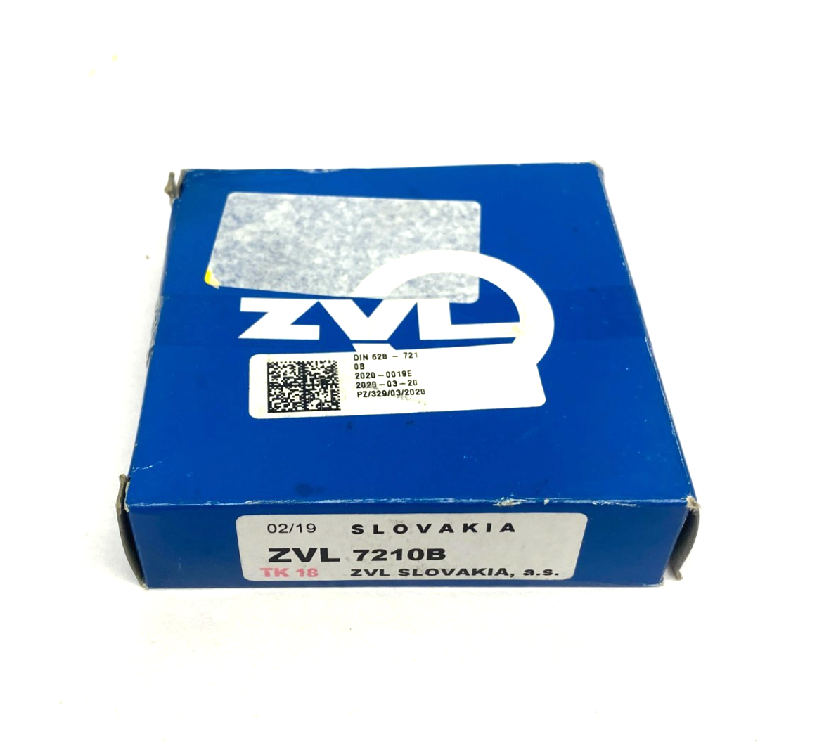 ZVL 7210B Single Row Angular-Contact Ball Bearing 50 x 90 x 20 - Maverick Industrial Sales