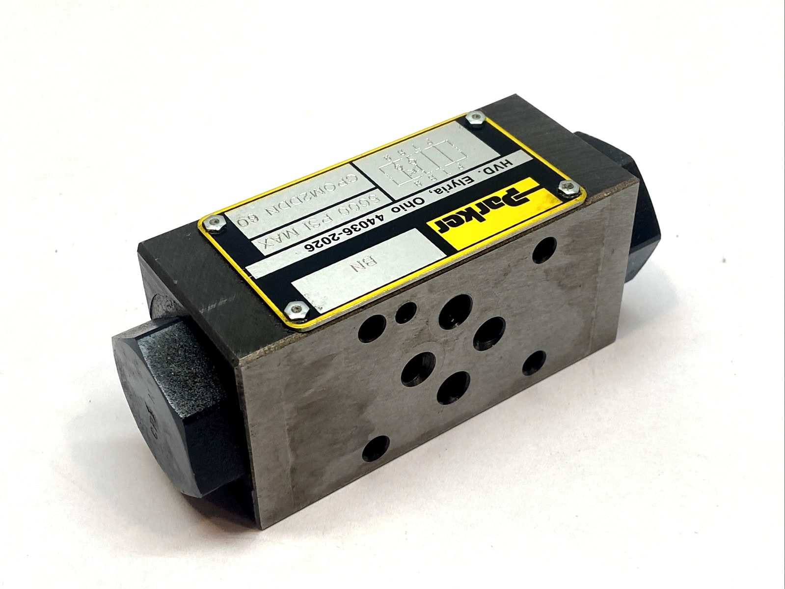 CPOM2DDN 60 | Parker Pilot Operated Hydraulic Check Valve 5000 PSI - Used - Maverick Industrial Sales