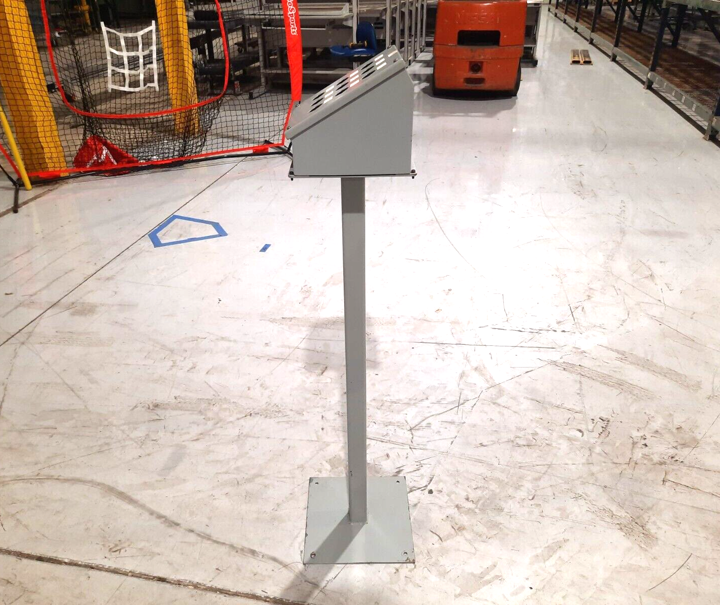 Wiegmann WPBA9 30mm Push Button Enclosure, 9 Hole, w/ 3-1/2' Podium Stand - Maverick Industrial Sales