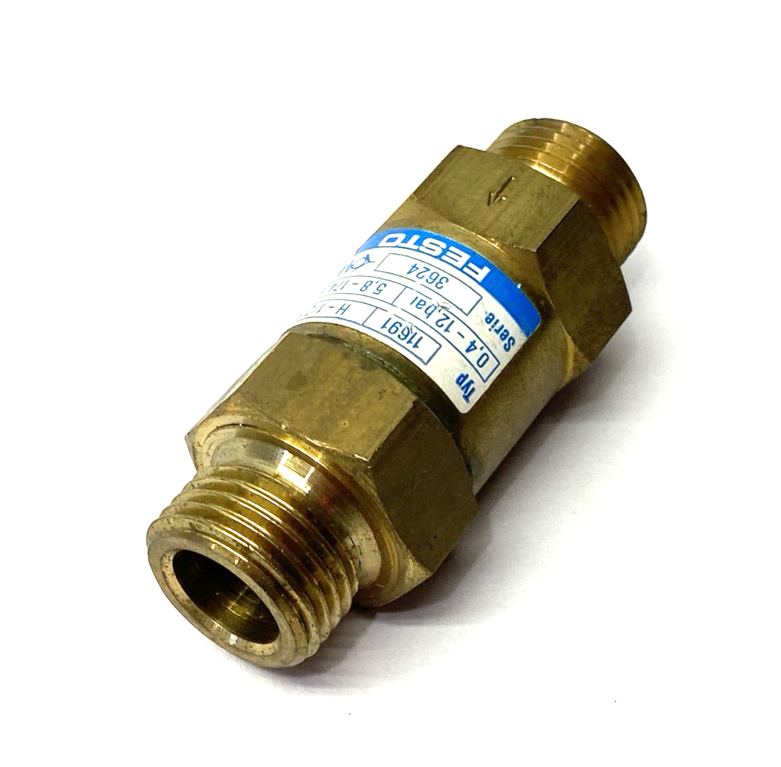 11691 | Festo Non-return Valve, Brass Body, H-1/2-B - New Other - Maverick Industrial Sales